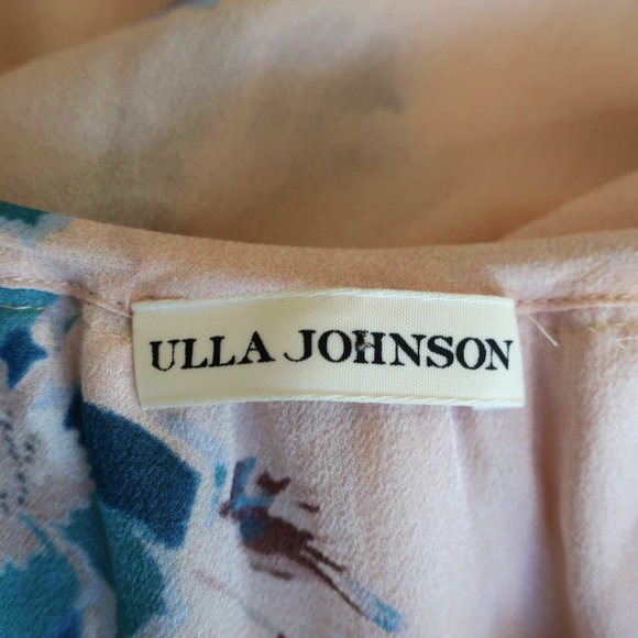 ULLA JOHNSON HALTER DRESS VALENTINE PINK RUFFLED - Picture 6 of 8